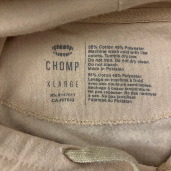 Chomp Brand Cactus Always Prickly Beige Unisex Fleece Hoodie EUC XL - Picture 5 of 7